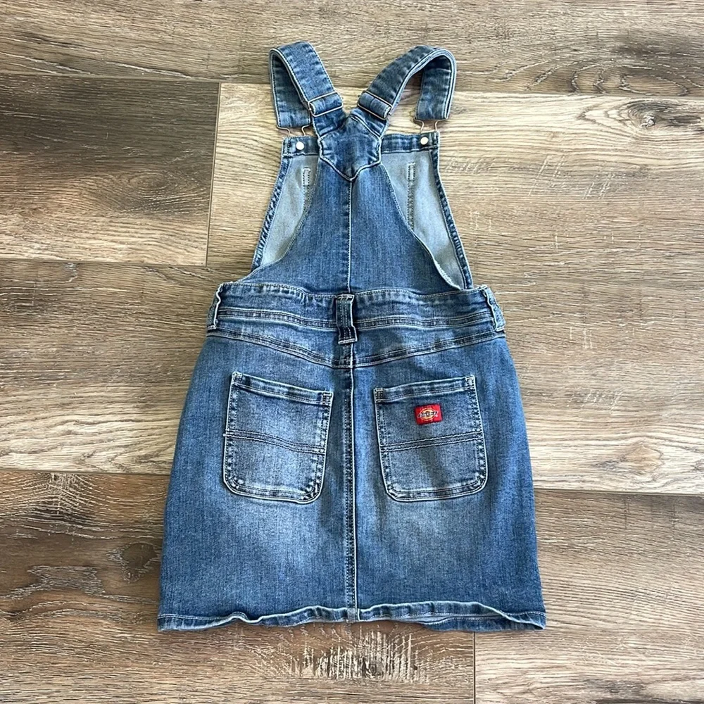 Dickies Girls Blue Denim Overall Dress